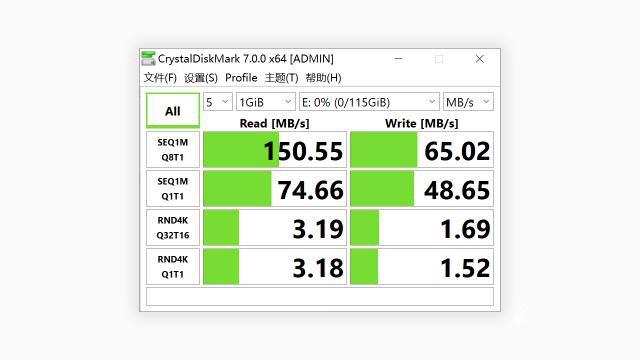 Crystal DiskBenchmark7.0 test