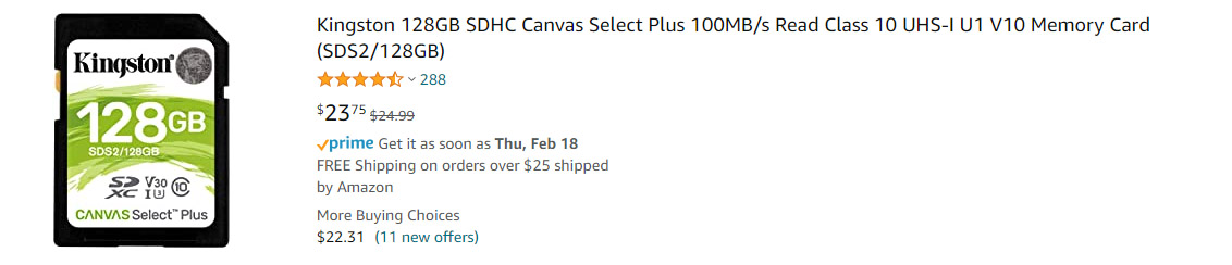 SDHC Canvas Select Plus