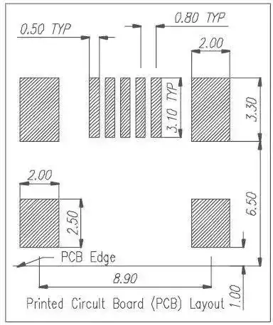 Micro B type USB Receptacle