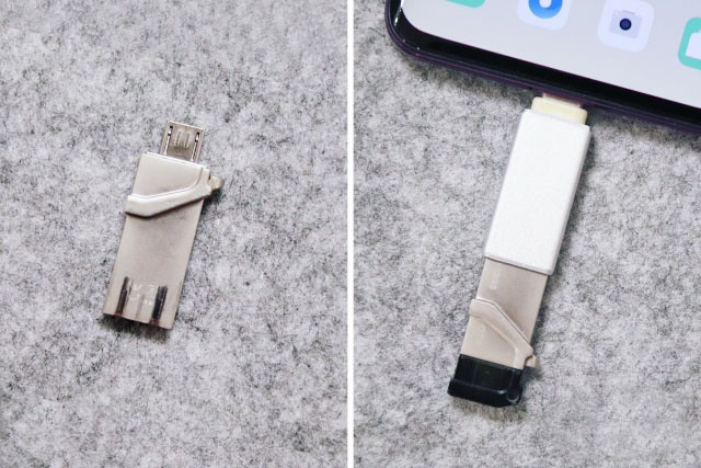 Micro USB and Type-A USB dual-port Usb flash