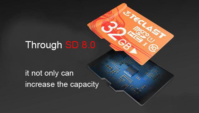 MicroSD slots Through SD 8.0