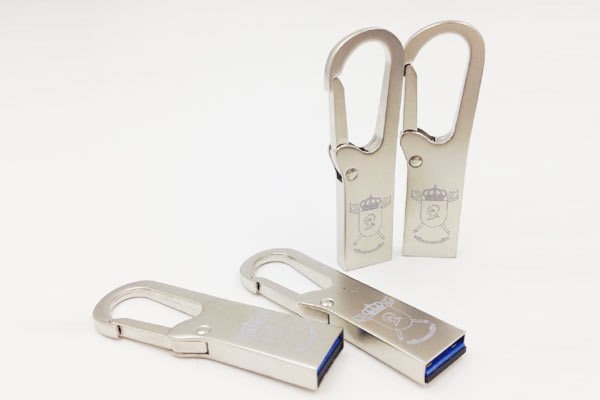 stainless steel carabiner USB flash drive