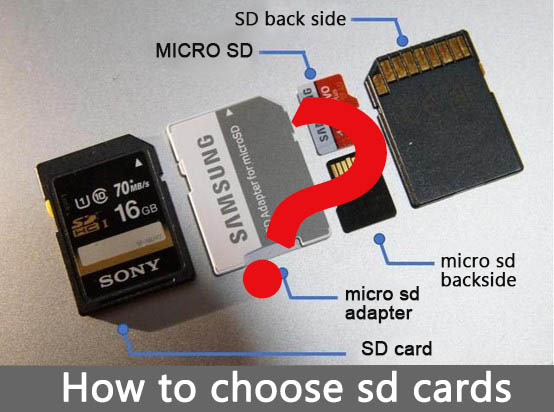 how to choose micro sd and sd cards