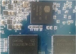 SMI master and the original Samsung flash memory