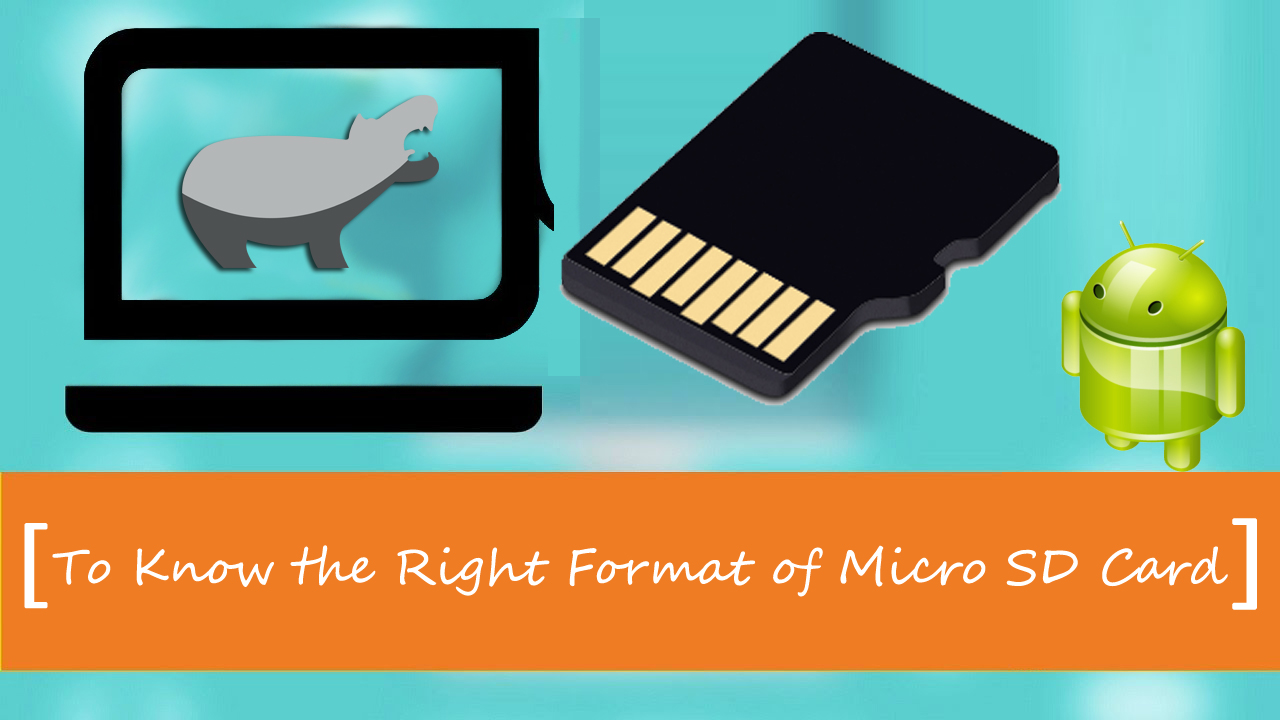 to know the right format of micro sd cards