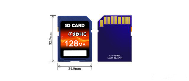 SD cards size