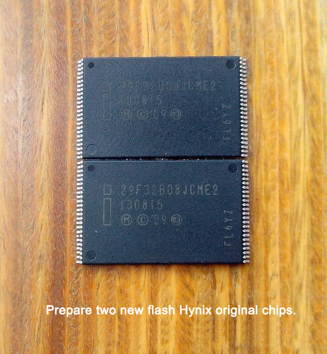 NAND flash memory chips